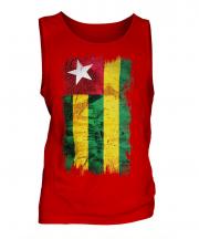 Togo Grunge Flag Mens Vest