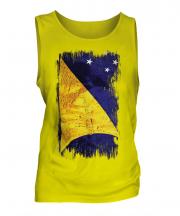 Tokelau Grunge Flag Mens Vest