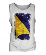 Tokelau Grunge Flag Mens Vest