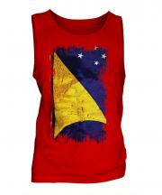 Tokelau Grunge Flag Mens Vest