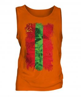 Transnistria Grunge Flag Mens Vest