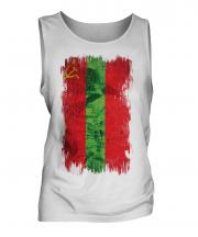 Transnistria Grunge Flag Mens Vest