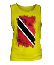 Trinidad And Tobago Grunge Flag Mens Vest