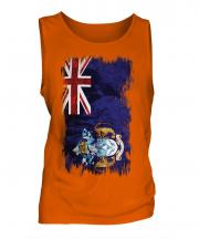 Tristan Da Cunha Grunge Flag Mens Vest