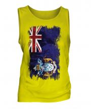 Tristan Da Cunha Grunge Flag Mens Vest