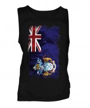 Tristan Da Cunha Grunge Flag Mens Vest