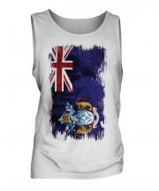 Tristan Da Cunha Grunge Flag Mens Vest