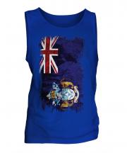 Tristan Da Cunha Grunge Flag Mens Vest
