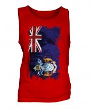 Tristan Da Cunha Grunge Flag Mens Vest