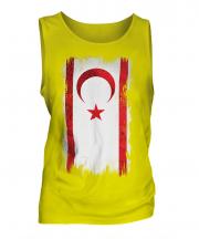 Turkish Republic Of Northern Cyprus Grunge Flag Mens Vest
