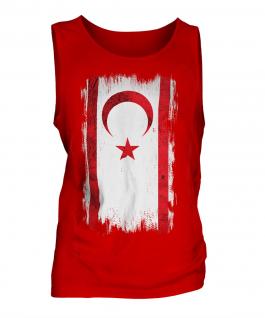 Turkish Republic Of Northern Cyprus Grunge Flag Mens Vest