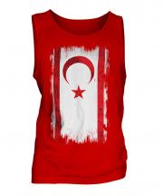 Turkish Republic Of Northern Cyprus Grunge Flag Mens Vest