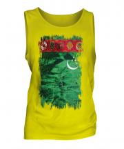Turkmenistan Grunge Flag Mens Vest