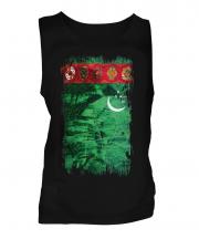 Turkmenistan Grunge Flag Mens Vest