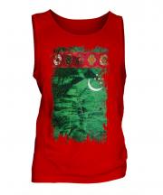 Turkmenistan Grunge Flag Mens Vest