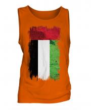 United Arab Emirates Grunge Flag Mens Vest