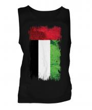 United Arab Emirates Grunge Flag Mens Vest