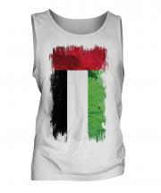 United Arab Emirates Grunge Flag Mens Vest