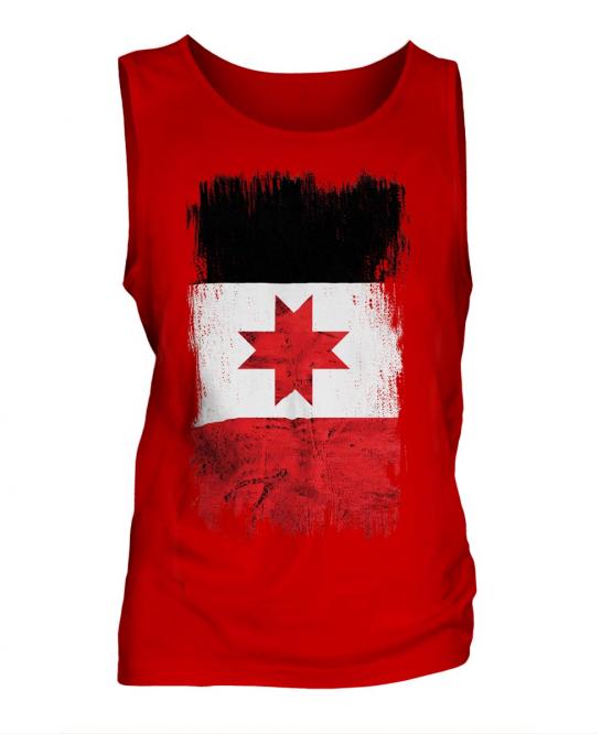 Udmurtia Grunge Flag Mens Vest