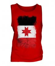 Udmurtia Grunge Flag Mens Vest