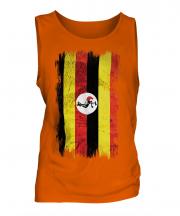 Uganda Grunge Flag Mens Vest