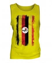 Uganda Grunge Flag Mens Vest