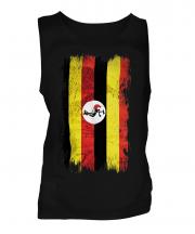 Uganda Grunge Flag Mens Vest