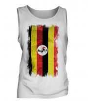 Uganda Grunge Flag Mens Vest