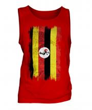 Uganda Grunge Flag Mens Vest