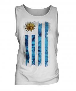 Uruguay Grunge Flag Mens Vest