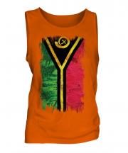 Vanuatu Grunge Flag Mens Vest