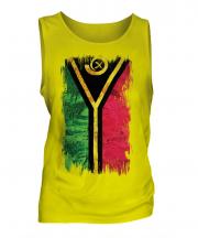 Vanuatu Grunge Flag Mens Vest
