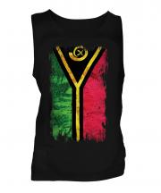 Vanuatu Grunge Flag Mens Vest