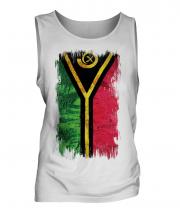 Vanuatu Grunge Flag Mens Vest
