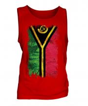 Vanuatu Grunge Flag Mens Vest