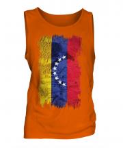 Venezuela Grunge Flag Mens Vest