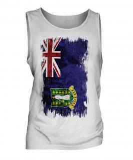 Uk Virgin Islands Grunge Flag Mens Vest