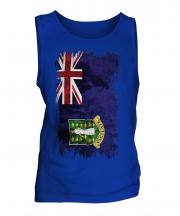 Uk Virgin Islands Grunge Flag Mens Vest