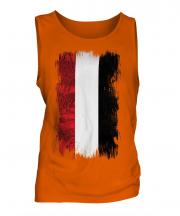 Yemen Grunge Flag Mens Vest