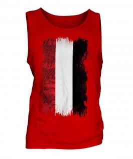 Yemen Grunge Flag Mens Vest