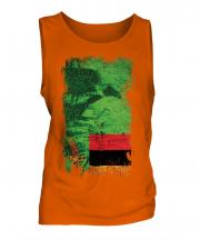 Zambia Grunge Flag Mens Vest