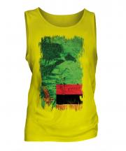 Zambia Grunge Flag Mens Vest