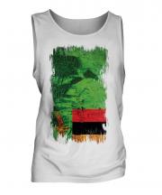 Zambia Grunge Flag Mens Vest