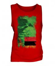Zambia Grunge Flag Mens Vest