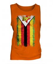 Zimbabwe Grunge Flag Mens Vest