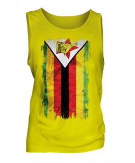 Zimbabwe Grunge Flag Mens Vest