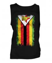 Zimbabwe Grunge Flag Mens Vest