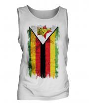 Zimbabwe Grunge Flag Mens Vest