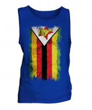 Zimbabwe Grunge Flag Mens Vest
