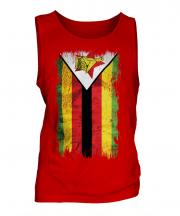 Zimbabwe Grunge Flag Mens Vest